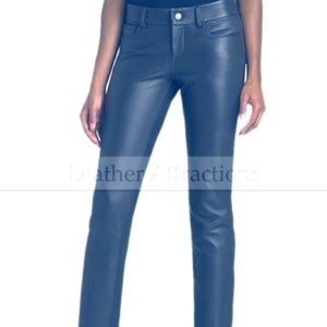 GAP black bootcut leather jeans ALMOST BRAND NEW!